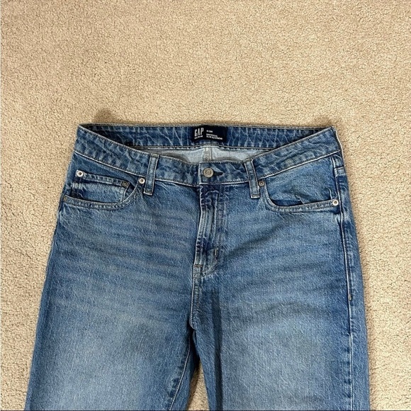Gap high rise universal slim boyfriend blue jeans - Picture 2 of 6